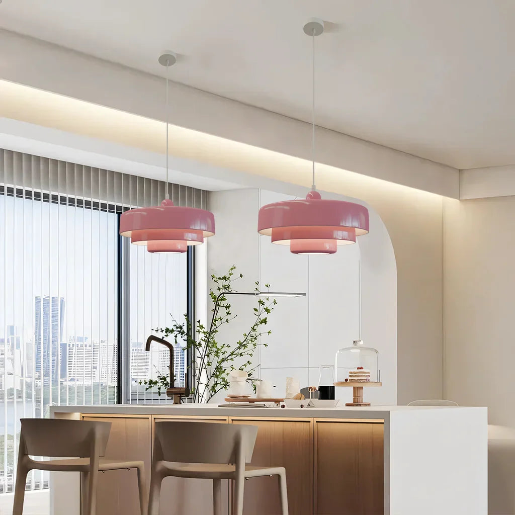 Taavita Triple Layer Disc Macaron Pendant Light