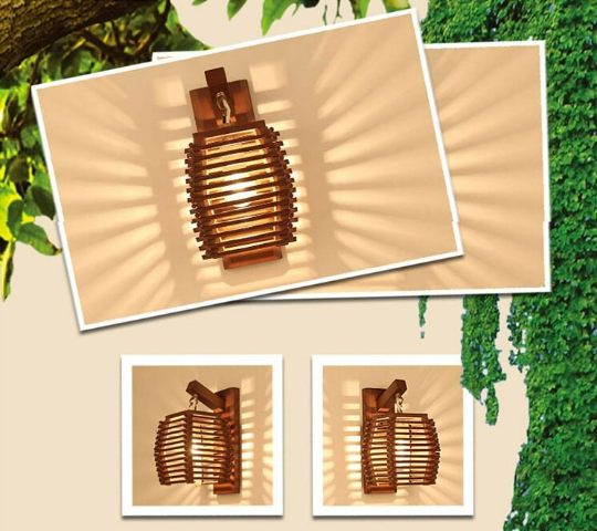 Taavita Vintage Wooden Wall Lights - Taavita Solid Wall Lamps - Taavita Light Fixture - Taavita Sconce Lamp