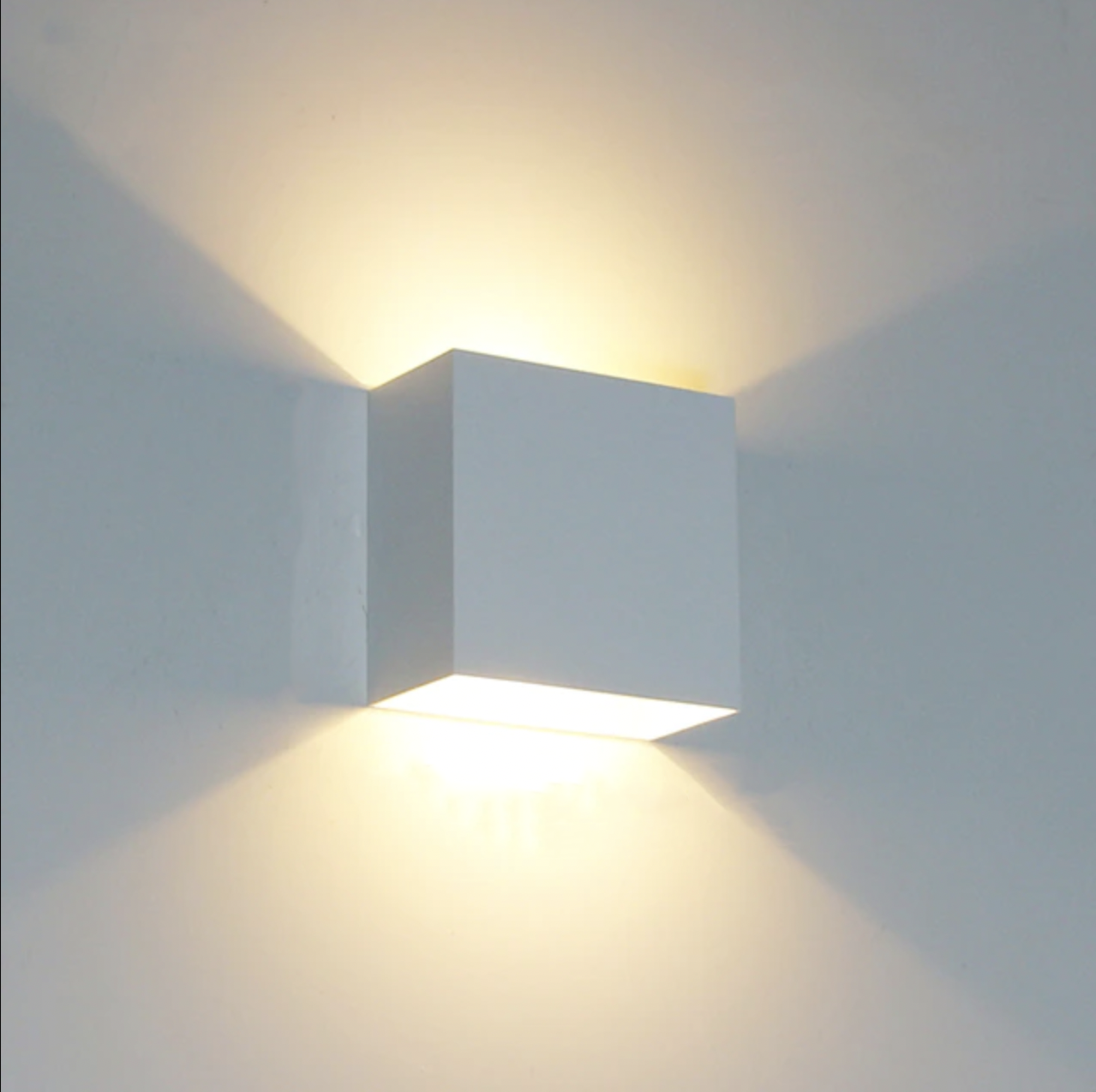 Square White Wall Lamp