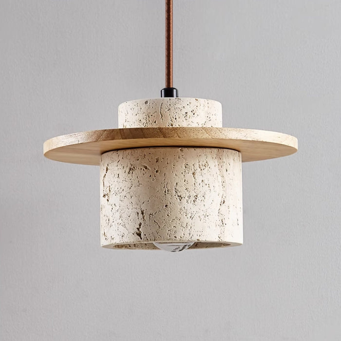 Taavita Cave Stone Travertine Pendant Light