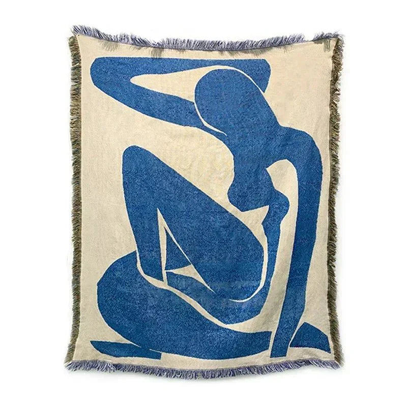 Taavita Modern Fabric Abstract Throw Blanket