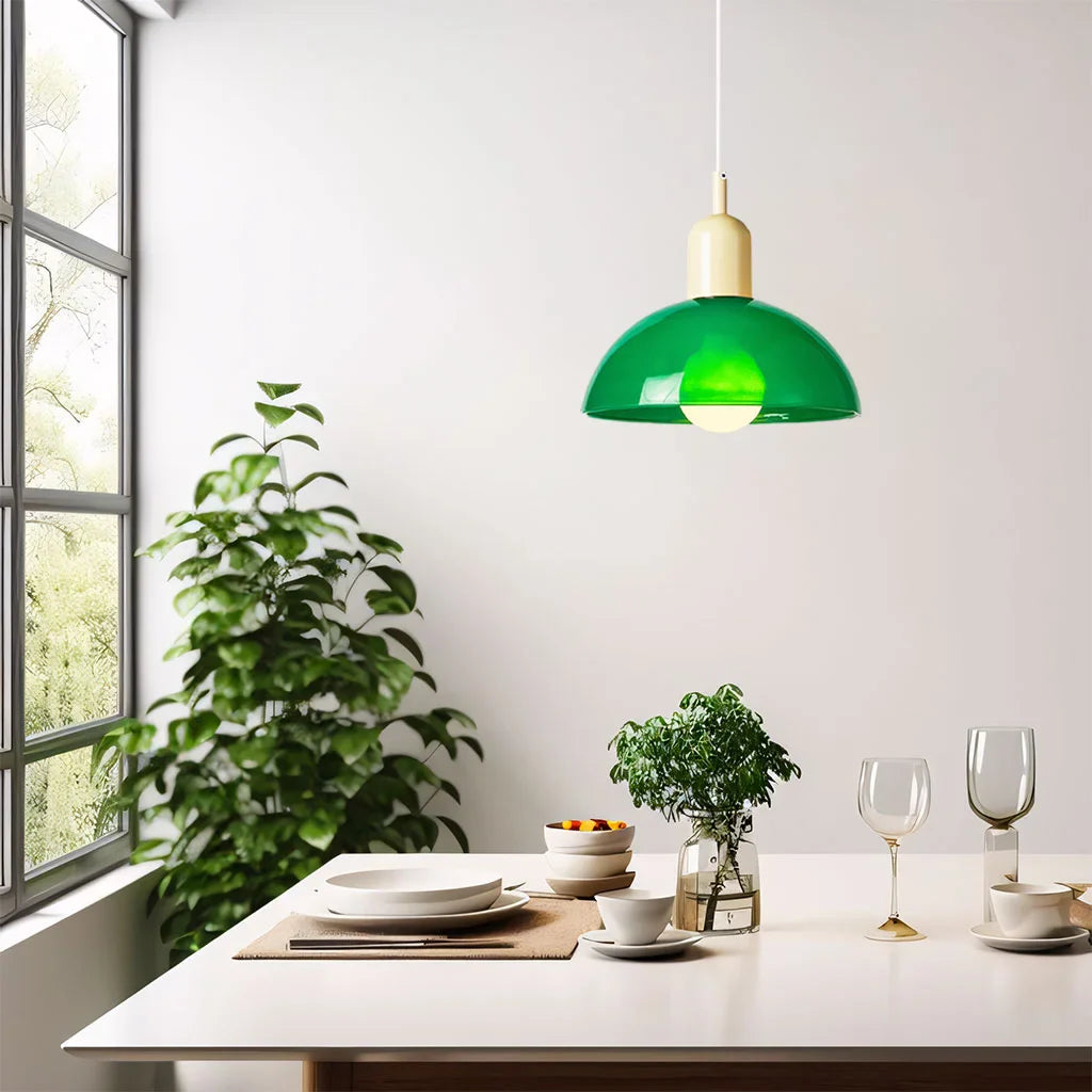 Colorful Bowl Pendant Light Taavita