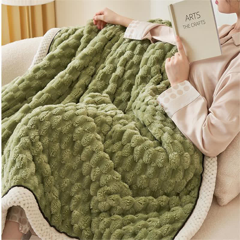 Soft Coral Fleece Blanket