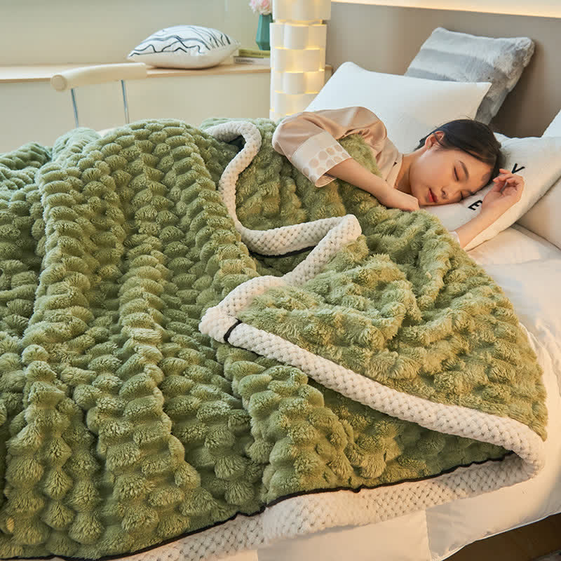 Soft Coral Fleece Blanket