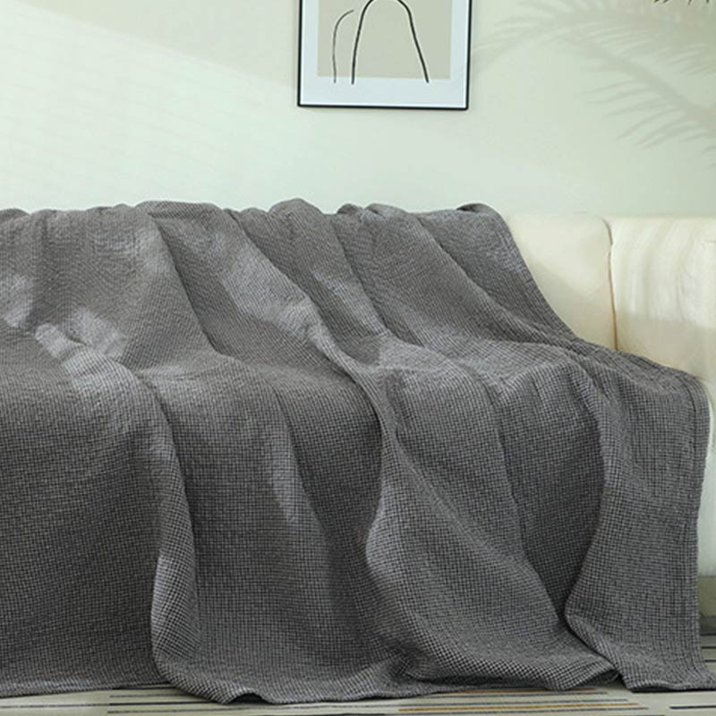 Cozy Taavita Sofa Blanket in Waffle Design