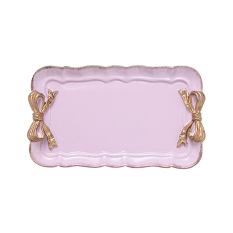 Bowknot Resin Serving Tray in Various Colors