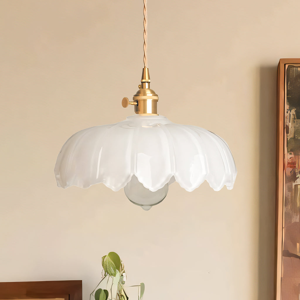 Taavita Rustic Tulip Glass Pendant Light