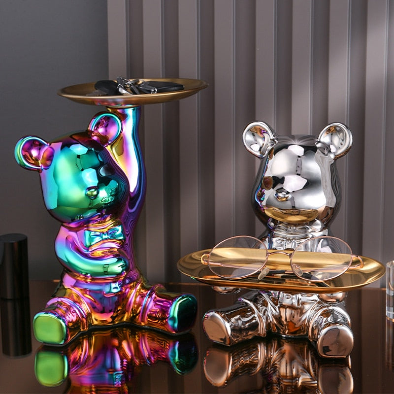 Taavita - Multifunctional Piggy Bank & Bear Shelf for Coins and Bills