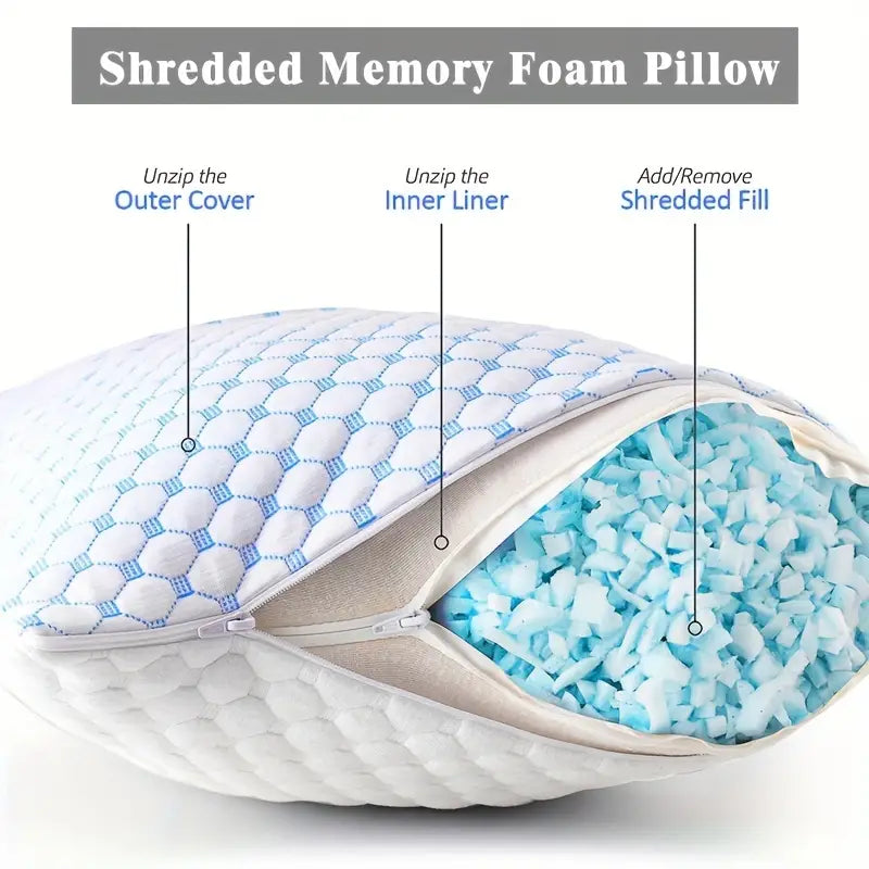 Taavita Cooling Gel Infused Pillow for Hot Sleepers & Back Discomfort