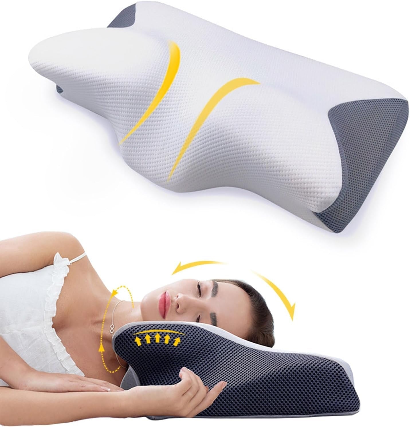 Taavita Sleep Pillow | Contour Memory Foam Cervical Support