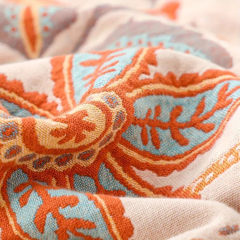 Taavita Rustic Floral Blanket