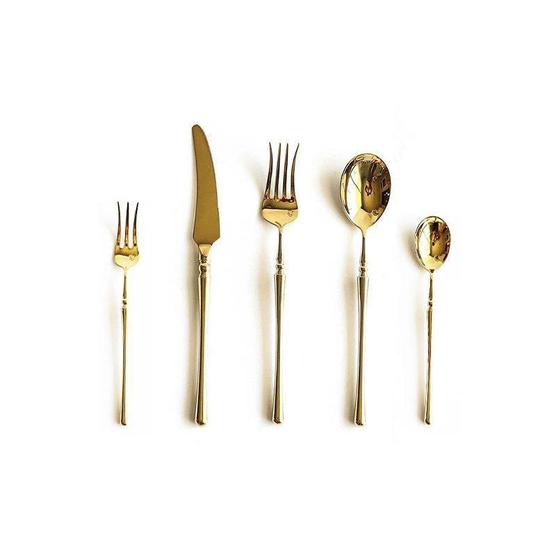 Luxa Royale Gold Cutlery Set on Elegant Table Setting