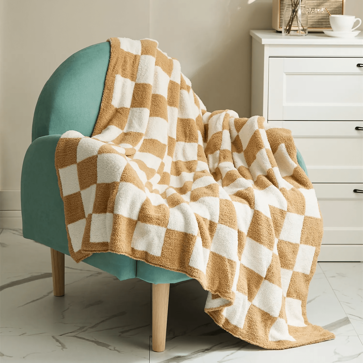 Taavita Colored Checkered Blanket – Stylish Plaid Blanket