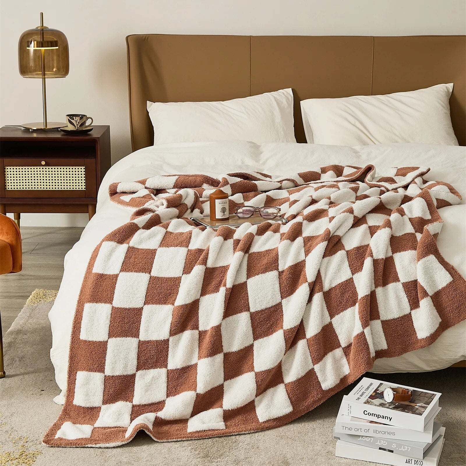 Taavita Colored Checkered Blanket – Stylish Plaid Blanket