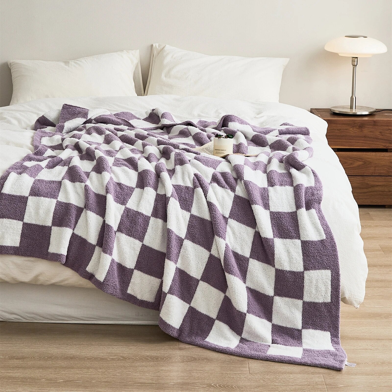 Taavita Colored Checkered Blanket – Stylish Plaid Blanket