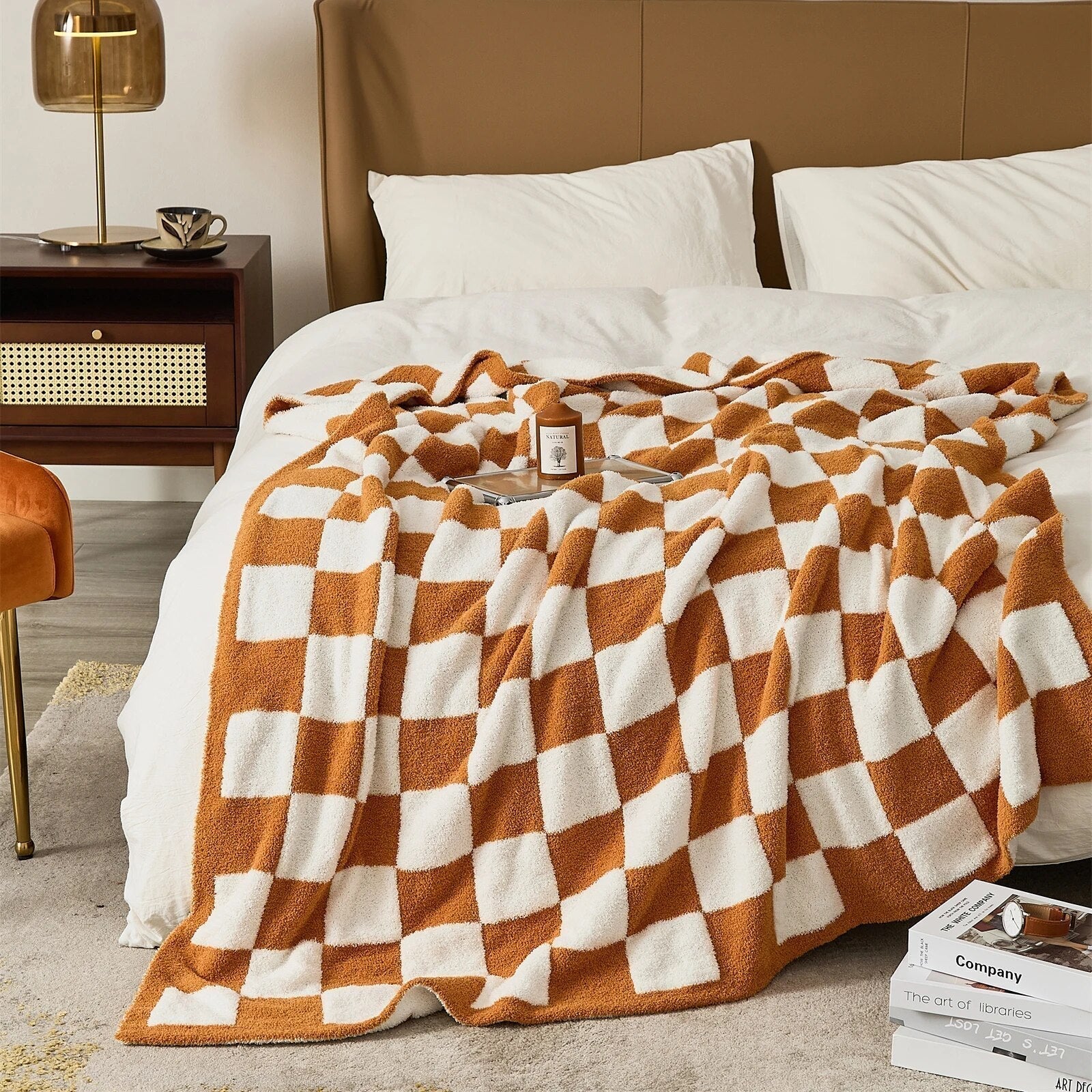 Taavita Colored Checkered Blanket – Stylish Plaid Blanket