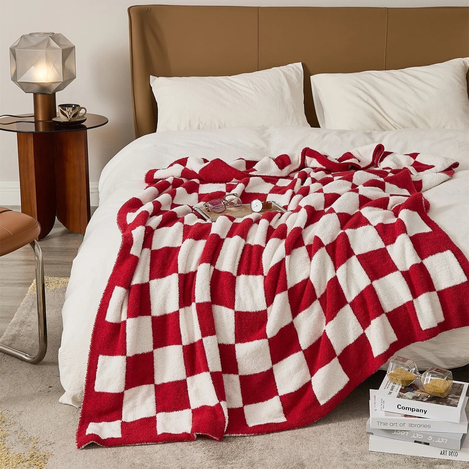 Taavita Colored Checkered Blanket – Stylish Plaid Blanket