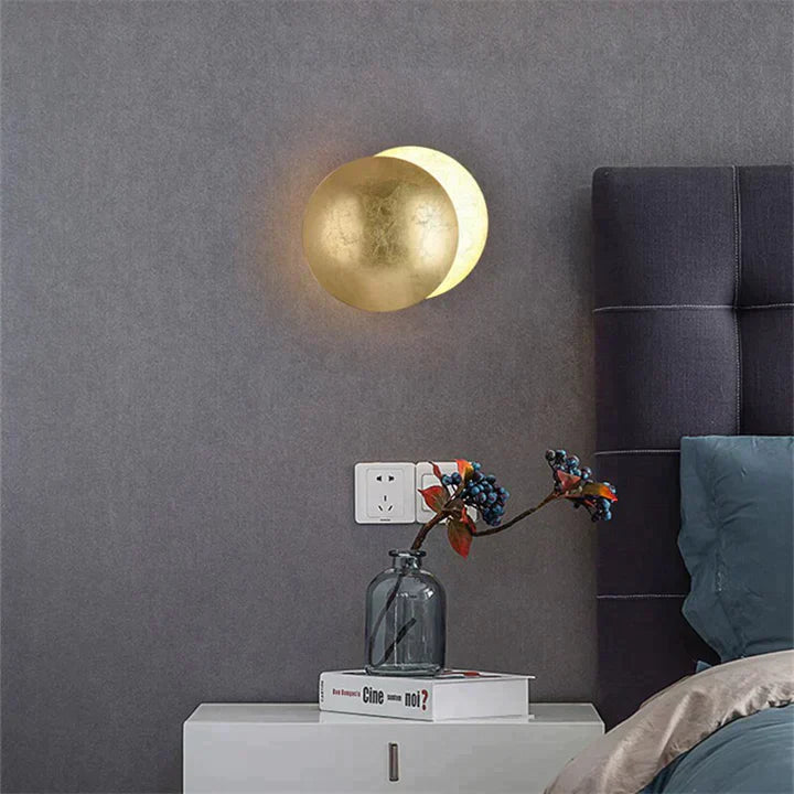 Unique 360-Degree Rotating LED Eclipse Design Wall Lamp by Taavita