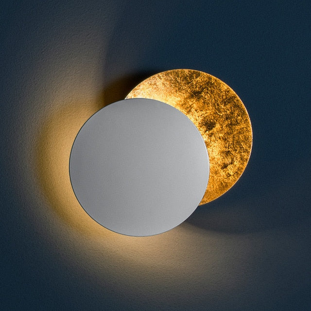 Unique 360-Degree Rotating LED Eclipse Design Wall Lamp by Taavita