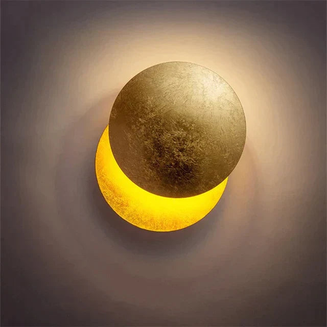 Unique 360-Degree Rotating LED Eclipse Design Wall Lamp by Taavita