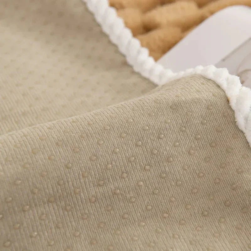 Thick Plush Blanket in Gentle Pastel Shades