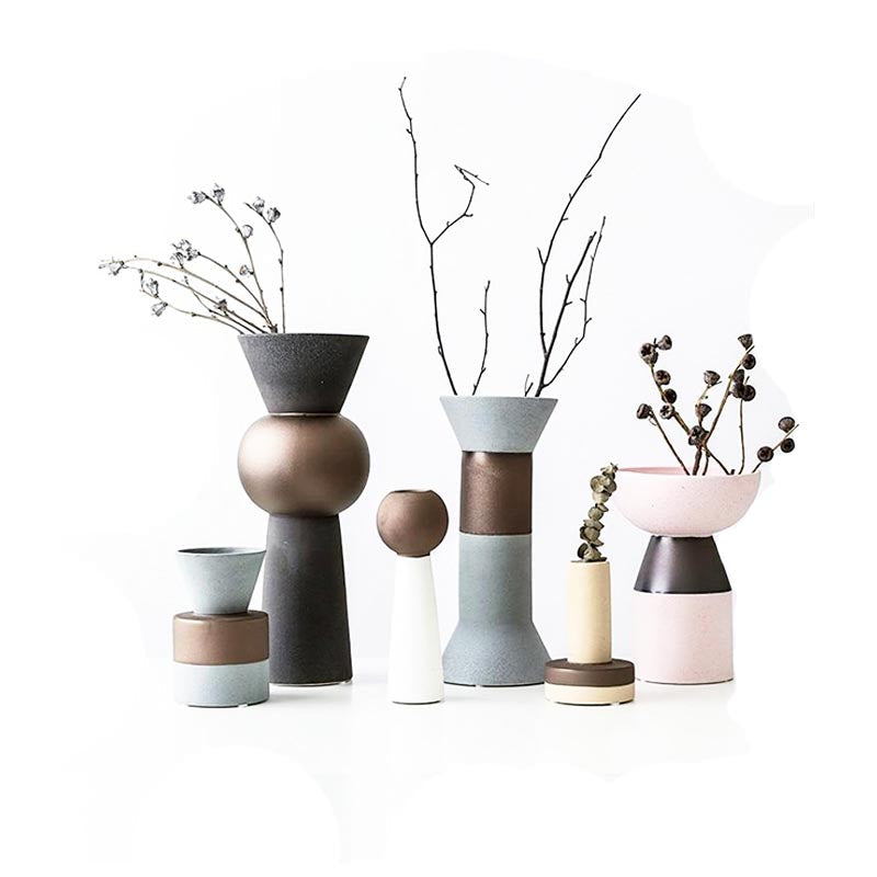 Taavita Natural Stone Texture Vases: Artistry Meets Nature in Elegant Design