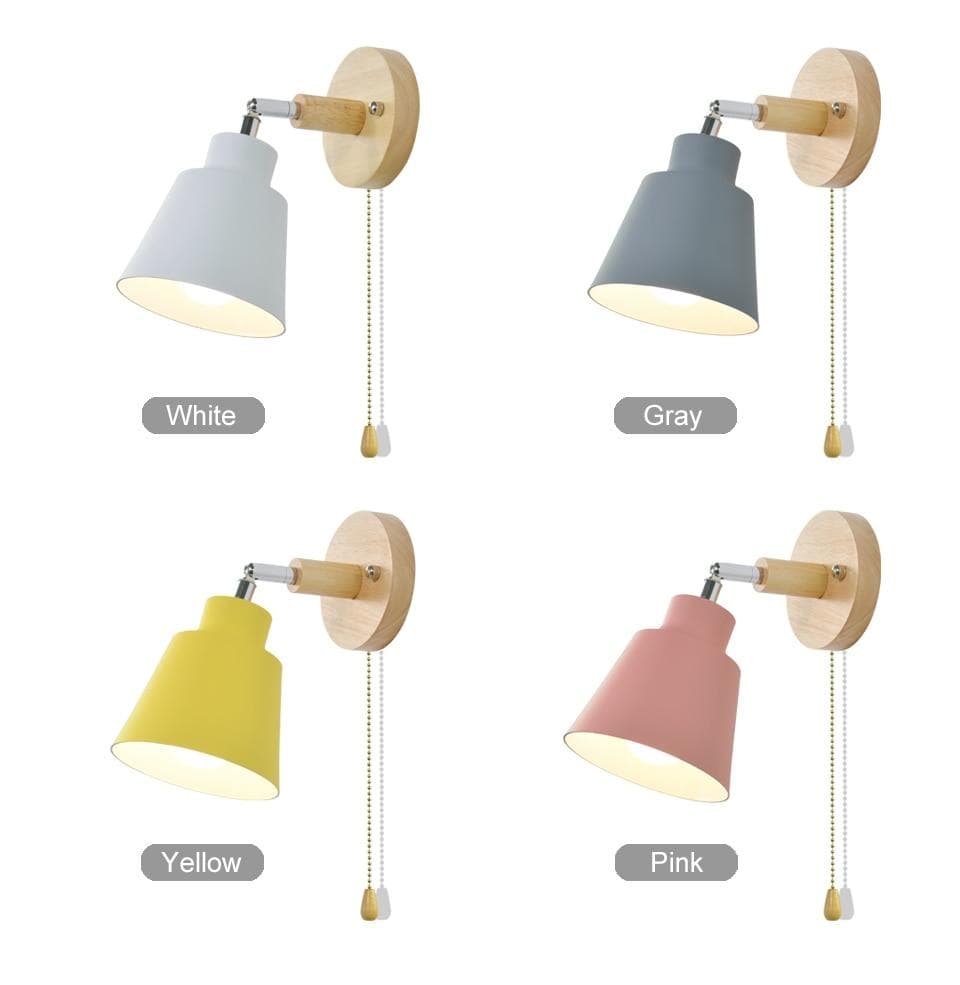 Adjustable Wall Lamp with Pull Chain Switch - Stylish Lighting for Any Space