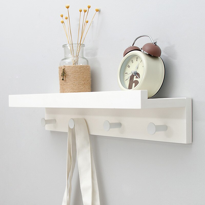 Taavita Wall Storage Shelf with Hooks - Multi-functional Storage Solution for Home Organization