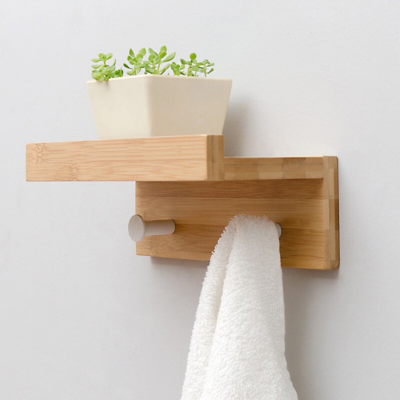 Taavita Wall Storage Shelf with Hooks - Multi-functional Storage Solution for Home Organization