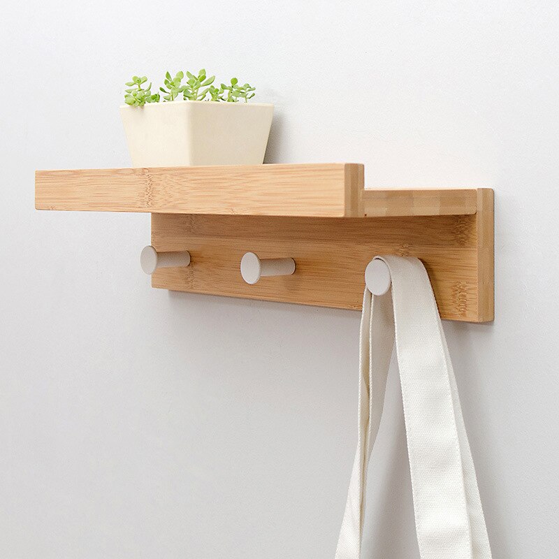 Taavita Wall Storage Shelf with Hooks - Multi-functional Storage Solution for Home Organization