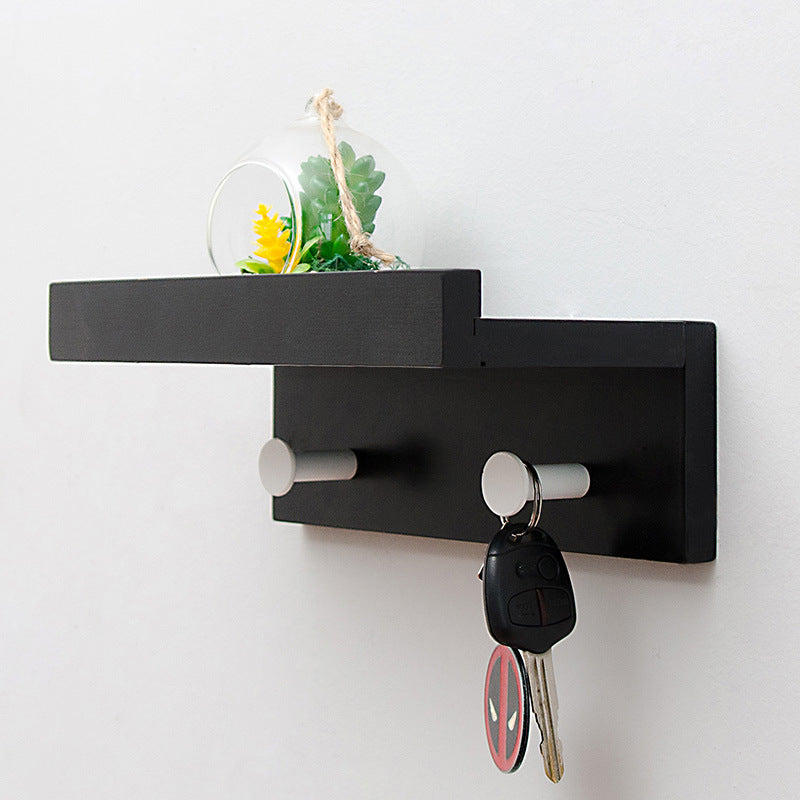 Taavita Wall Storage Shelf with Hooks - Multi-functional Storage Solution for Home Organization