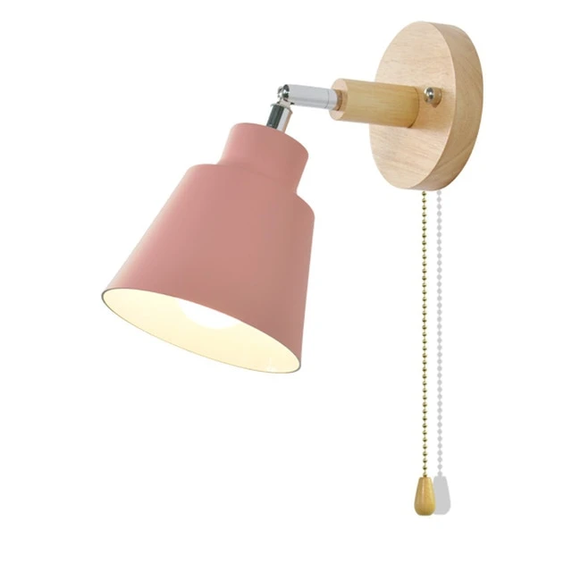 Adjustable Wall Lamp with Pull Chain Switch - Stylish Lighting for Any Space