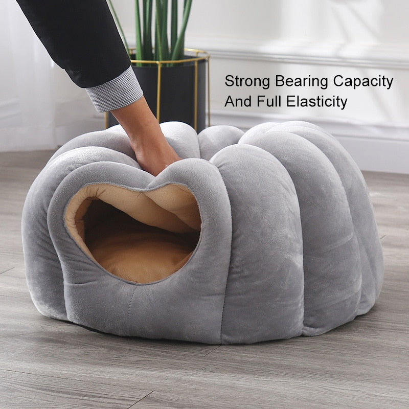 Taavita Cat Cave with Removable Cat Bed Cushion - Cozy Pet Nest for Cats