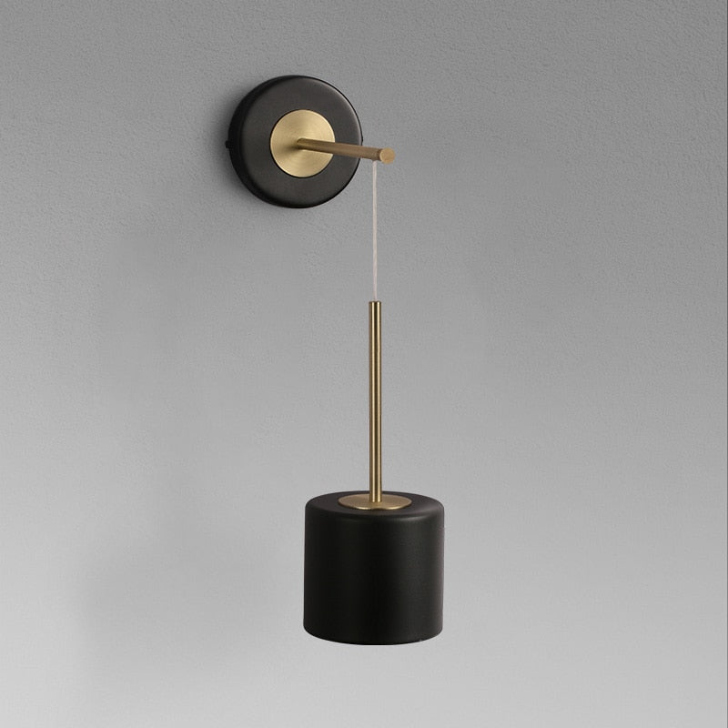 Taavita Calibre Suspended Wall Lamp: Modern Metal Lighting with Acrylic Shade