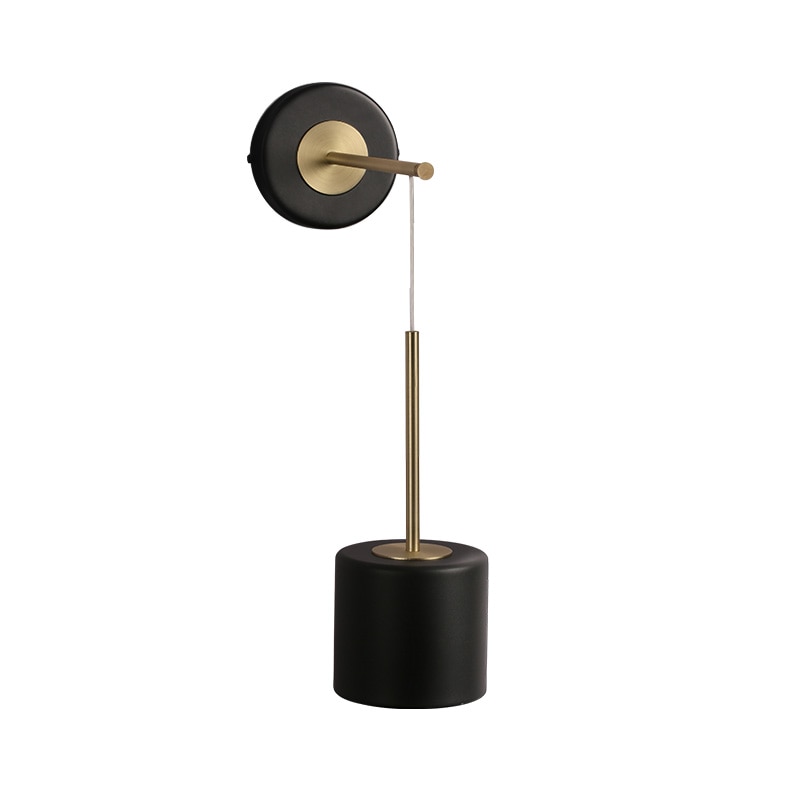 Taavita Calibre Suspended Wall Lamp: Modern Metal Lighting with Acrylic Shade