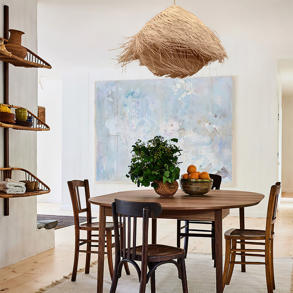 Taavita Rattan Pendant Light Boho Style with Natural Material and Clever Design