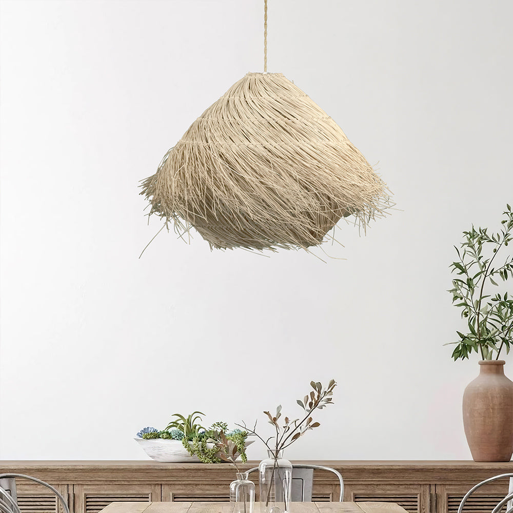 Taavita Rattan Pendant Light Boho Style with Natural Material and Clever Design