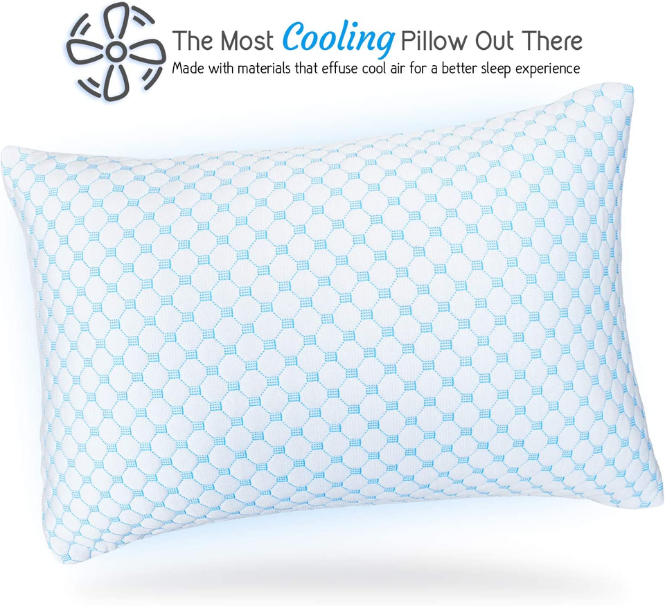 Taavita Cooling Gel Infused Pillow for Hot Sleepers & Back Discomfort