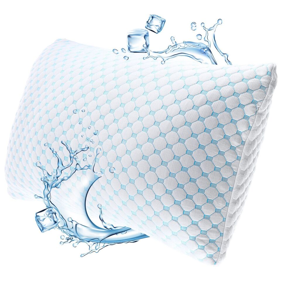 Taavita Cooling Gel Infused Pillow for Hot Sleepers & Back Discomfort