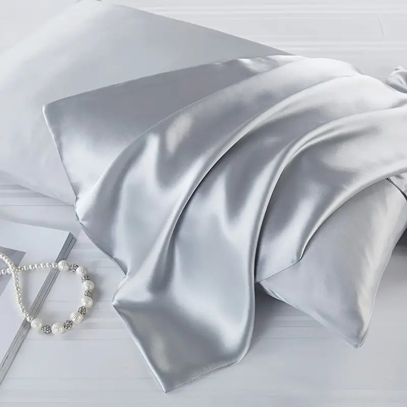 Taavita Skin Recovering Silk Pillowcase - Twin Pack for a Beauty Sleep Transformation