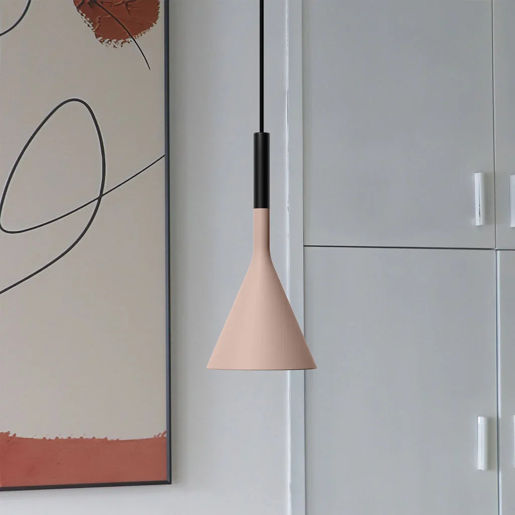 Conical Pendant Light made of Cement in Modern Industrial Design