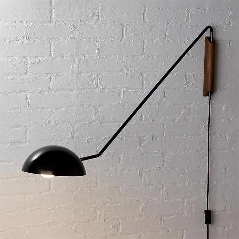 Adjustable Arm Detail of Urban Chic Duckbill Wall Lamp