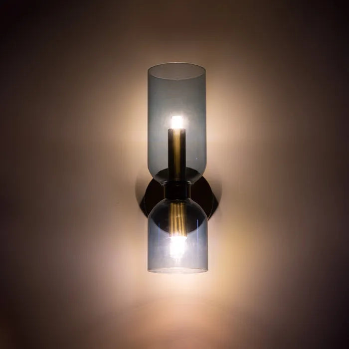 Double Head LED Glass Wall Lamp Sconce