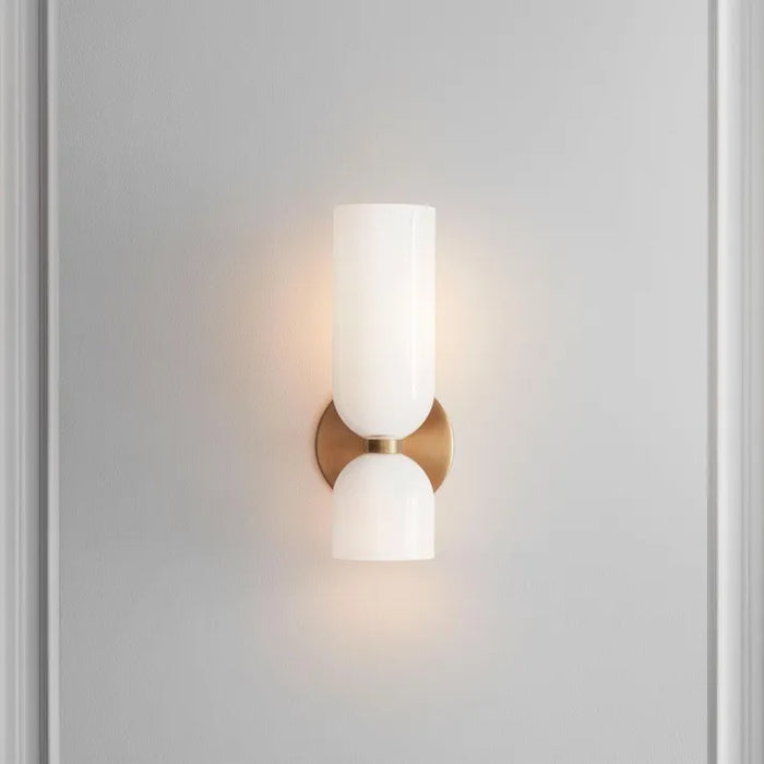 Double Head LED Glass Wall Lamp Sconce